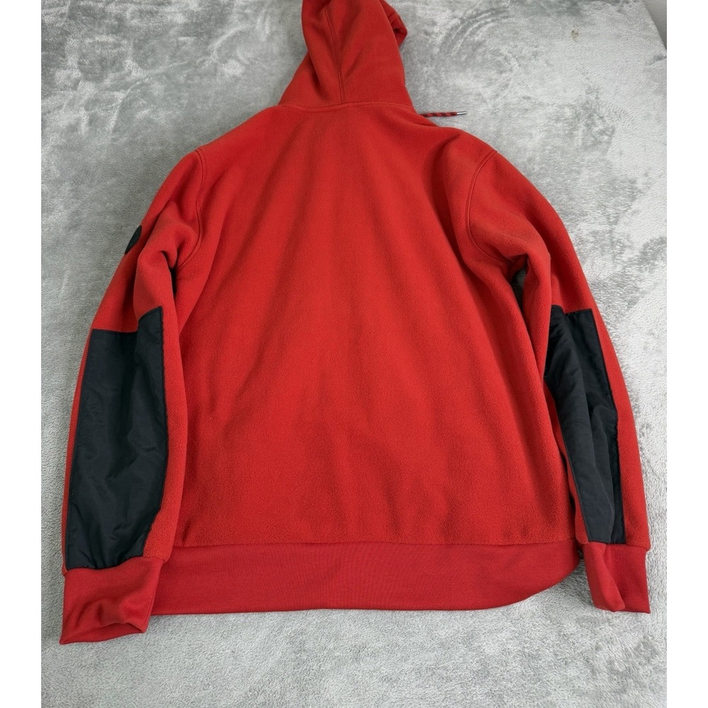 American Eagle Rag Fleece Hoodie Men's Size Medium Red NWT - Picture 2 of 9